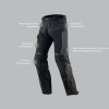 SPODNIE MOTOCYKLOWE TEKSTYLNE REBELHORN HIFLOW 4 BLACK 5XL